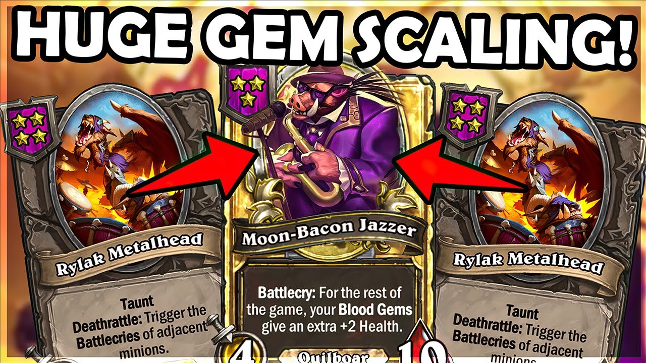 Moon-Bacon Jazzer and Rylak Metalhead Scaling! | Hearthstone Battlegrounds