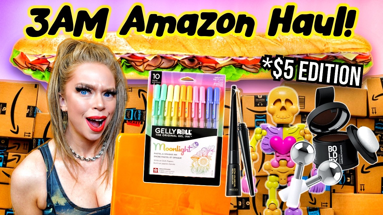 Unboxing $5 Things That Shouldn't Be On Amazon I Bought On Prime Day At 3AM!