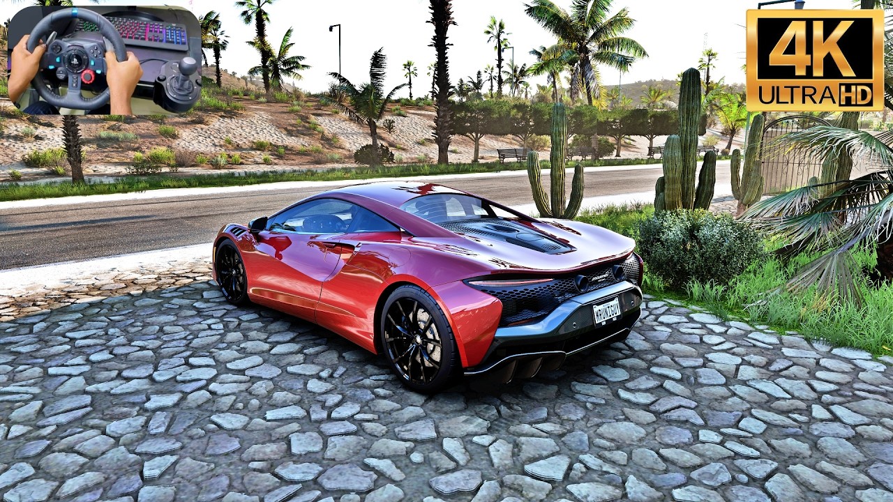McLaren Artura 820HP Realistic Driving | Logitech G29 | Forza Horizon 5 - 4K ULTRA SETTINGS