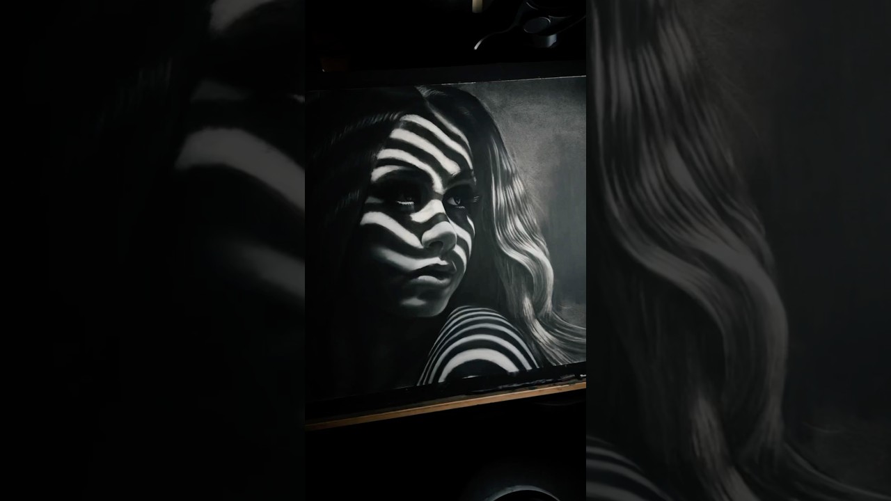 Hyperreal Charcoal Portrait | Shadow & Light Study That Will Blow Your Mind