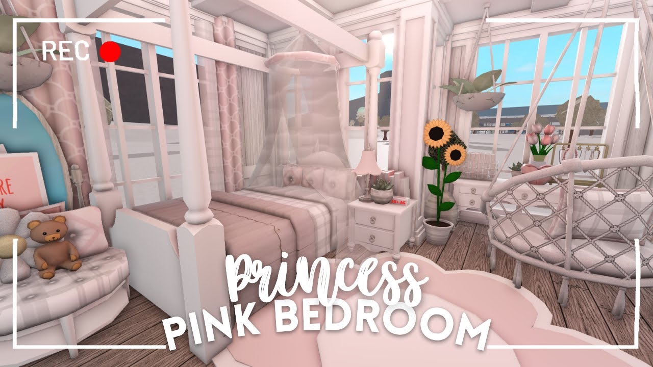 [ roblox bloxburg ] 🎀 pink princess bedroom | 22k! ꒰ build & tour ꒱ - itapixca builds