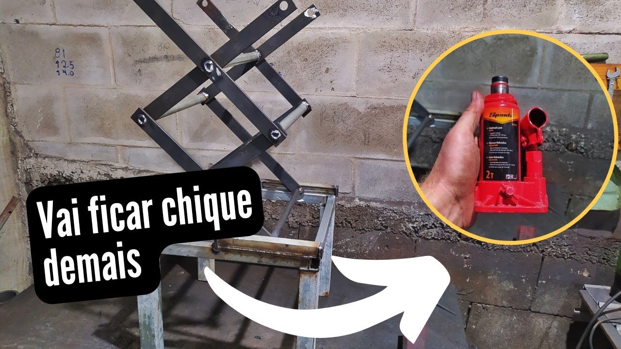 VAMOS FABRICAR O MELHOR ELEVADOR DE MOTO PARA TER EM CASA *bom e barato*