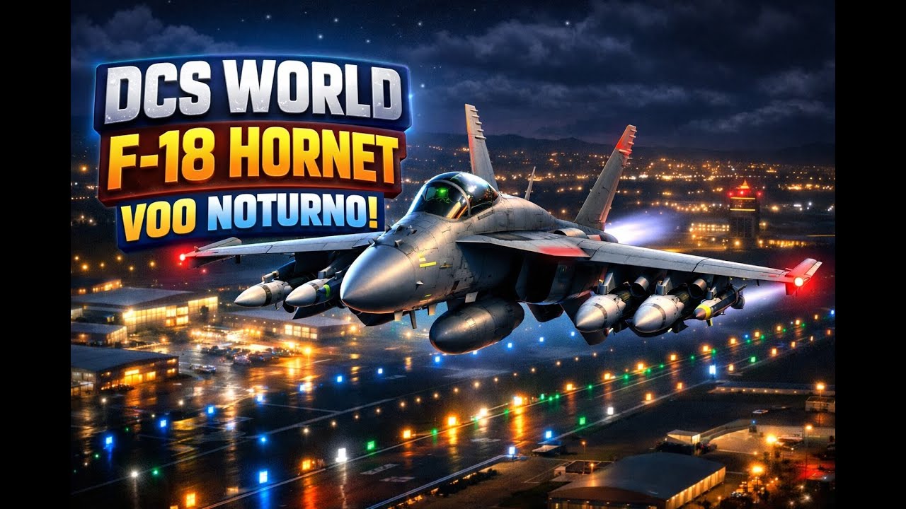 DCS World - FA-18C Hornet # CAP Noturno #