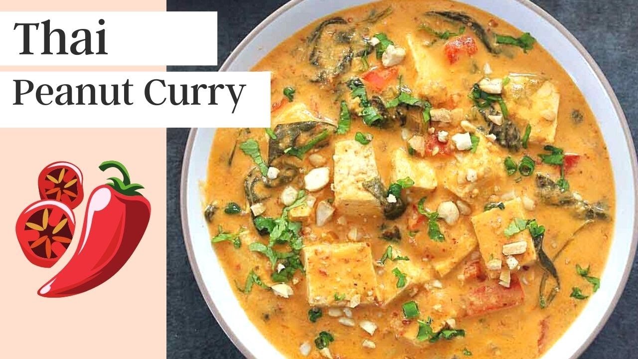 Instant Pot Thai Peanut Curry with tofu and vegetables! (vegan+gluten-free)