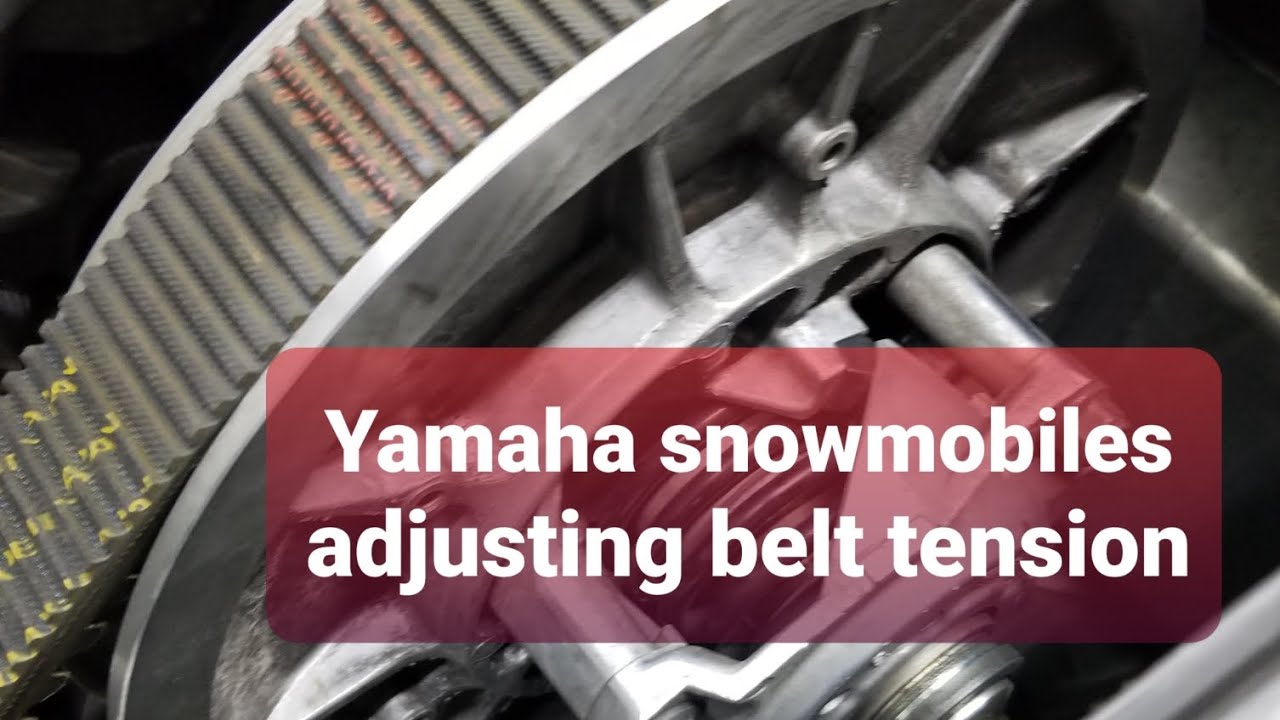 Snowmobile belt tension adjustment for Yamaha sleds