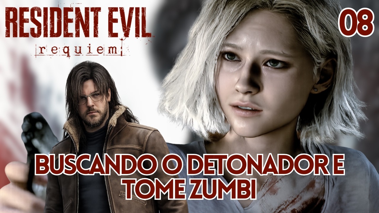 RESIDENT EVIL REQUIEM #08 - Em busca do detonador e mais zumbis | #leon #residentevil #pcgamer