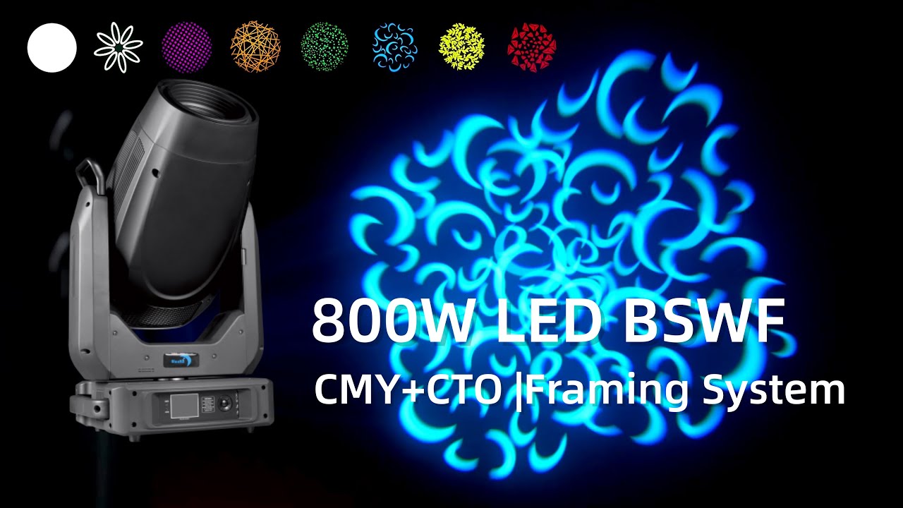 BLUEMOON YA002 800W LED BSWF Framing Light with CMY CTO Framing System
