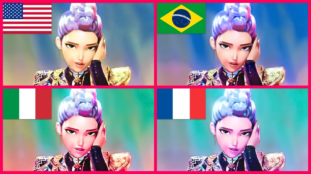 KPOP DEMON HUNTERS | Indovina chi sta cantando 🎵🔥 | Canzoni KPOP in lingue diverse 🌏