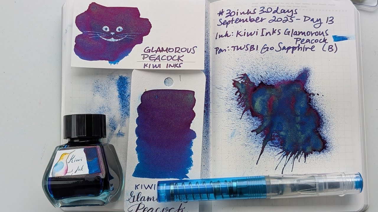 #30inks30days September 2025, Day 13 - Glamorous Peacock