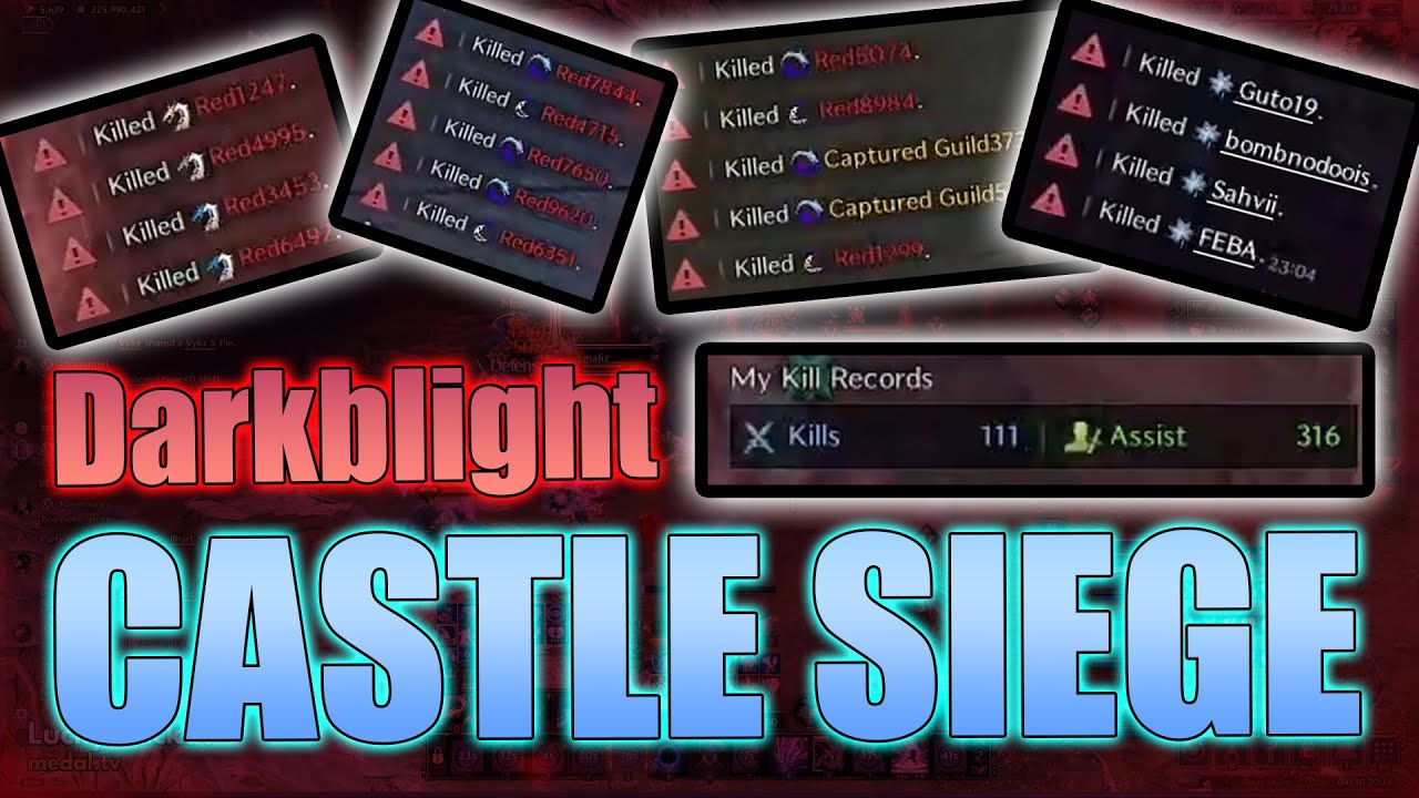 CASTLE SIEGE 100+ Kills Wand/Dagger T2 PvP [Darkblight Throne and Liberty]