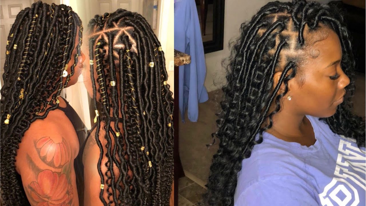 Goddess faux locs.
