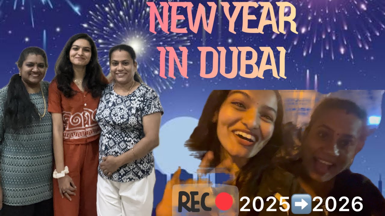 1st New Year in Dubai🥰1 month completed🥹❤️