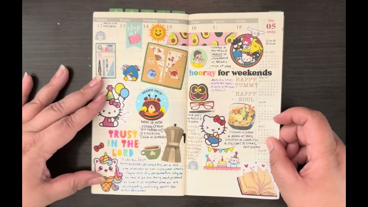 Journal Flip-Thru of my 2025 TRC inserts. #stationery #journal #planner #travelersnotebook #fypシ 