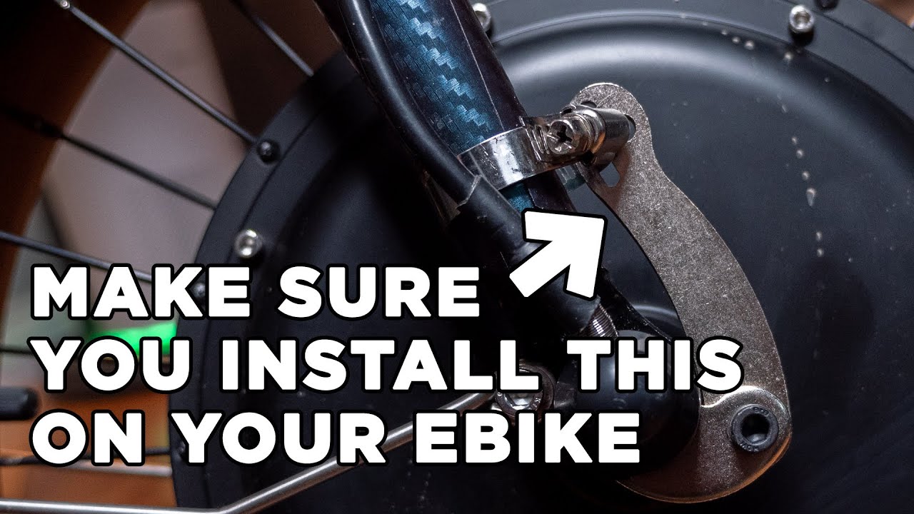 How to install a torque arm on your 1000W Front Hub eBike Motor Upgrade