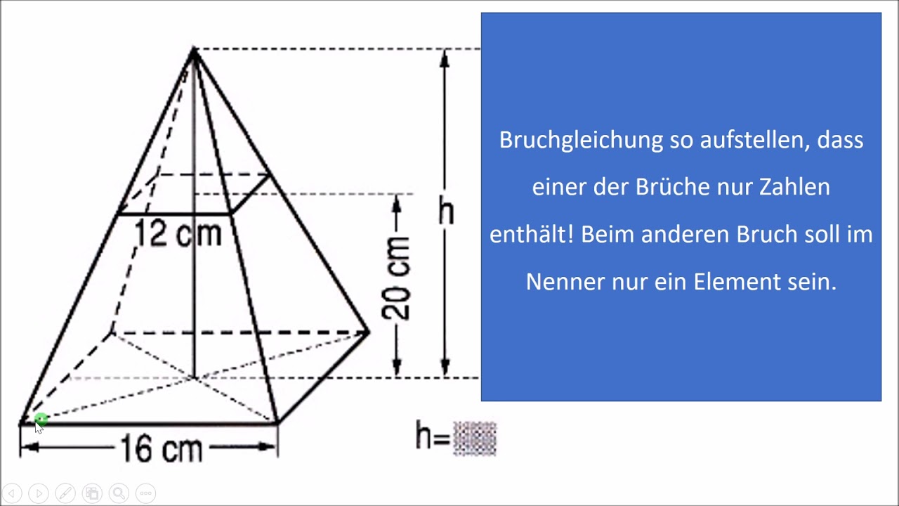 Strahlensätze in Körpern
