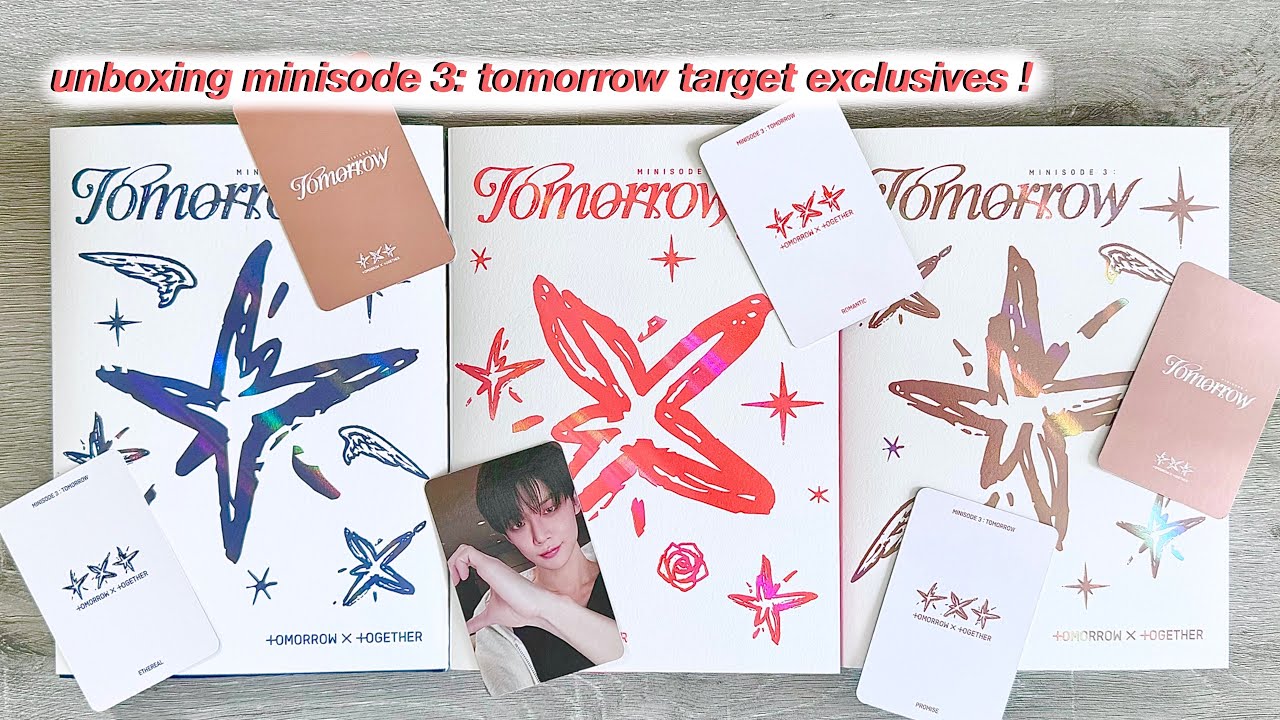 ☆ unboxing minisode 3: tomorrow by txt ☆ target exclusive ethereal romantic promise albums !!!