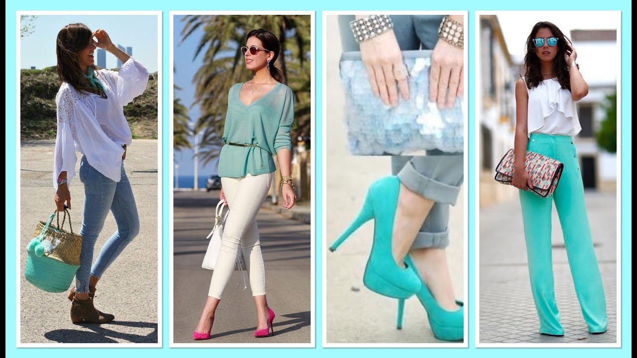 Outfits Como combinar el color turquesa 😍
