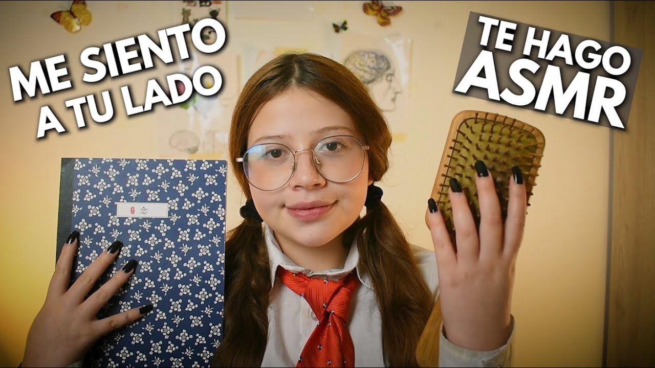 ASMR / Tu Amiga del C0legio 📚 OBSESIONADA con el ASMR se sienta a tu lado // Vivalen ASMR