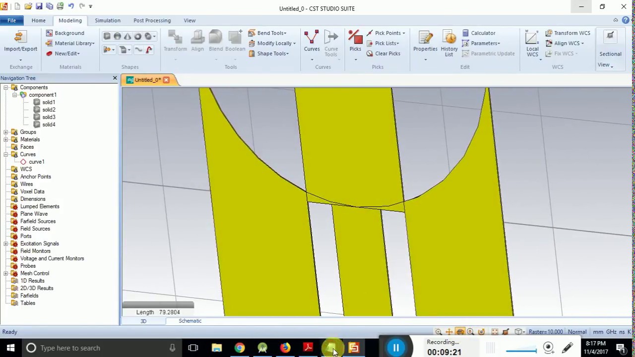 Y shape antenna design tutorial in CST