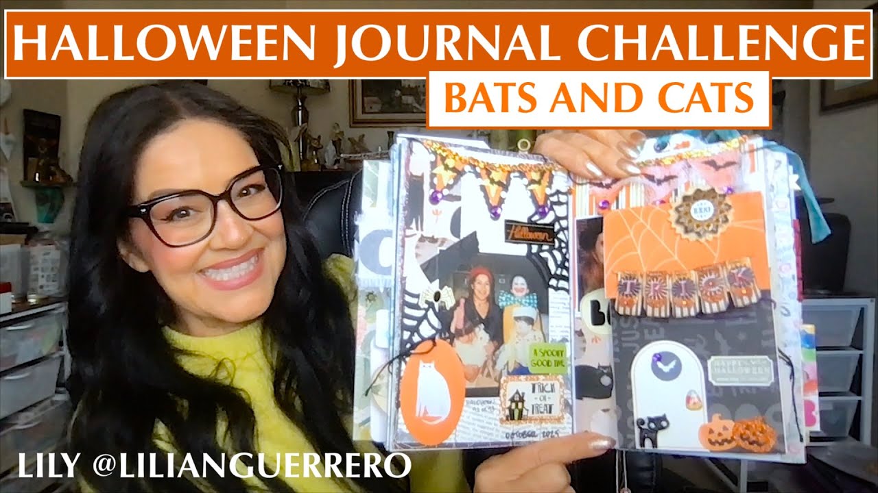 Halloween Journal Challenge 2025 Day 19 / Bats & Cats / Junk Journal With Me Episode 19