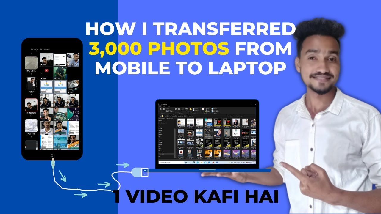 how to transfer photos from android to laptop