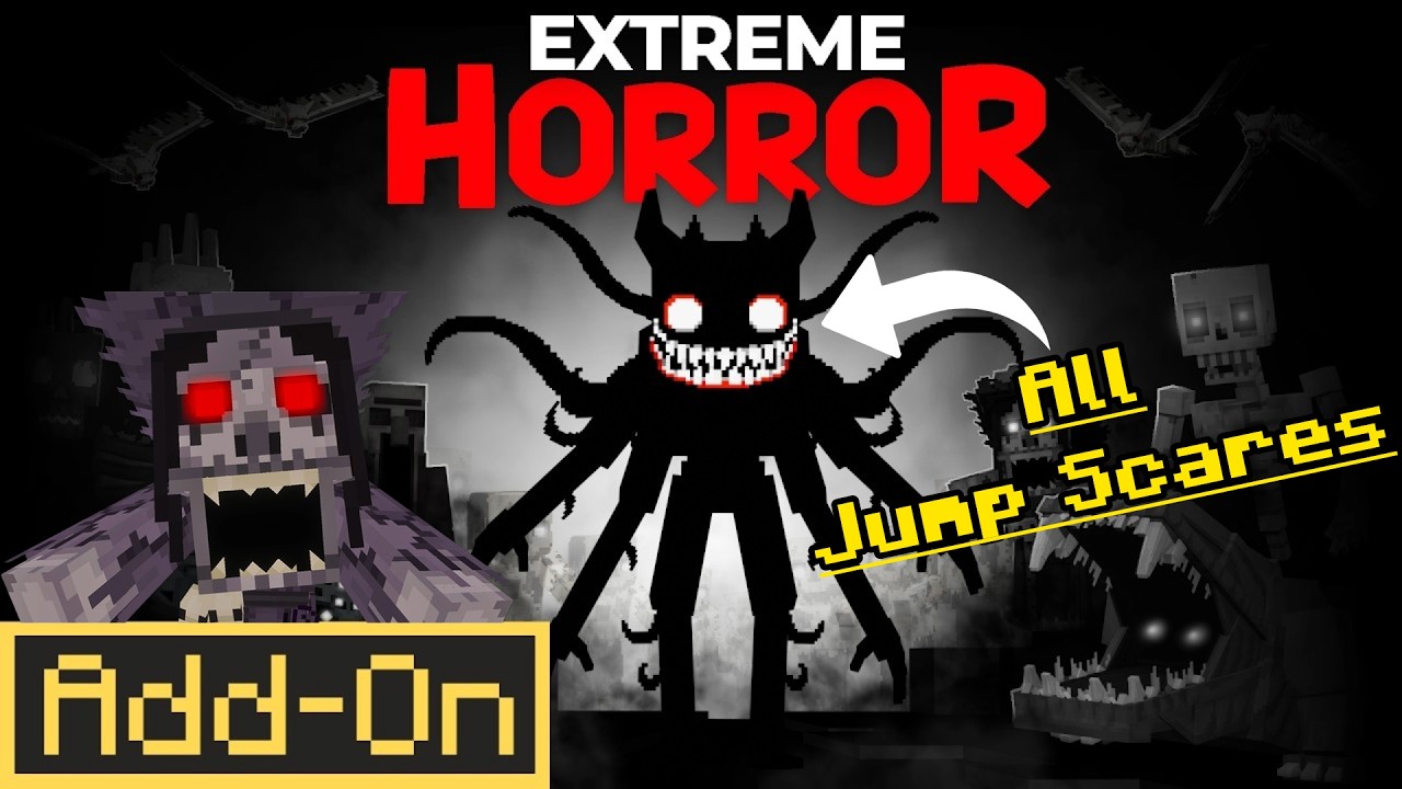 Extreme Horror All Jump Scares & Mobs Showcase Minecraft