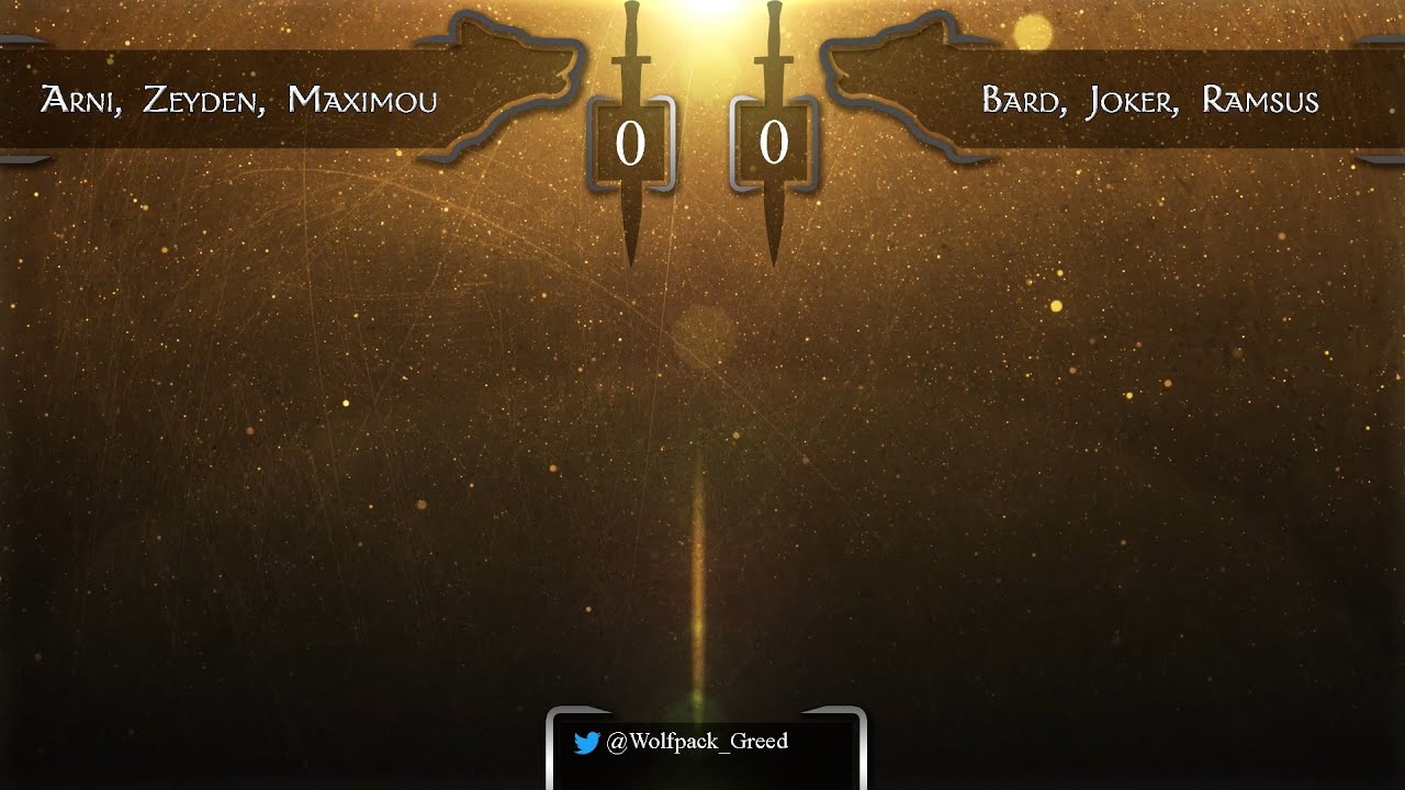 [3v3] Arni, Zeyden, Maximou vs Bard, Joker, Ramsus Quarter finals