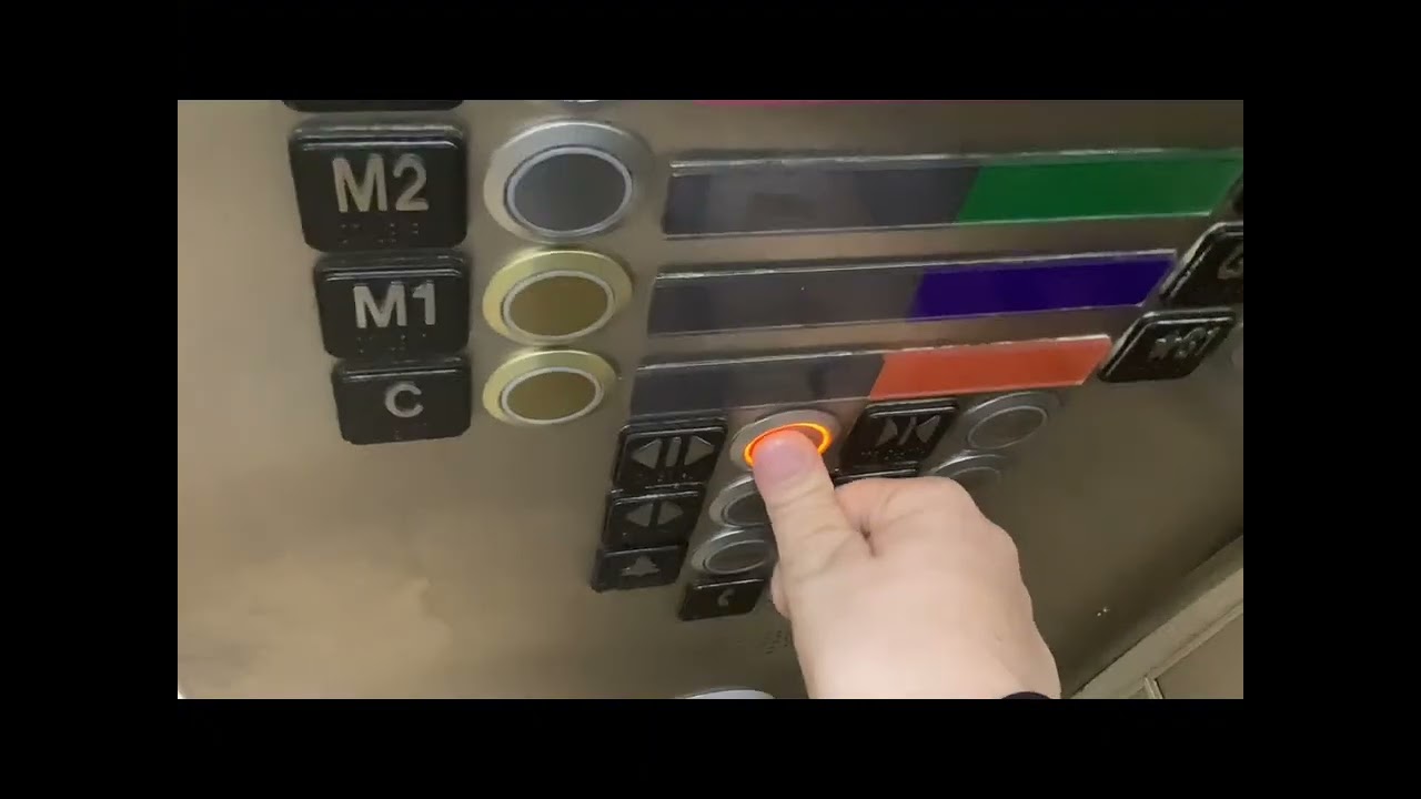 Busy Kone Traction Elevators at Ballston Quarter Parking Garage - Arlington, VA