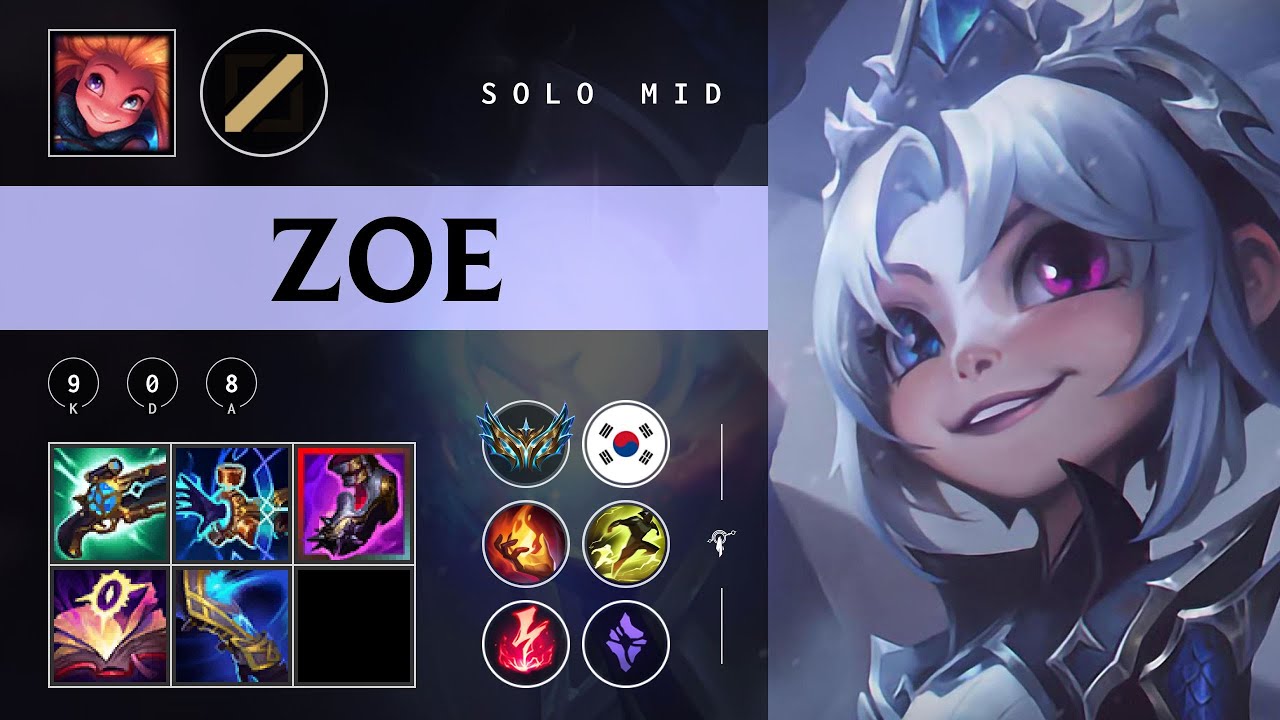 Zoe Mid vs Syndra - KR Challenger Patch 25.24