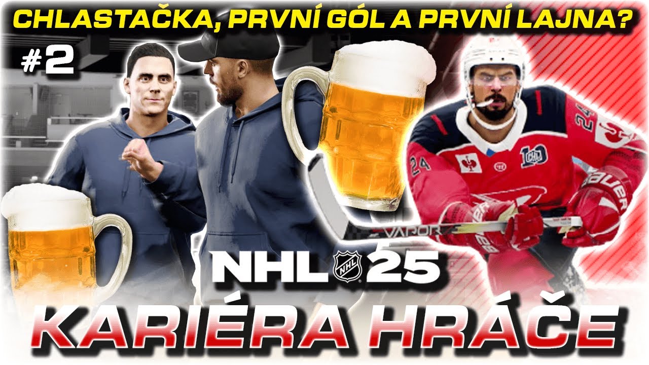 Chlastačka se Spoluhráči? První Gól a Šance v 1.Lajně #2 | NHL 25 CZ Let's Play (Kariéra / Be a Pro)