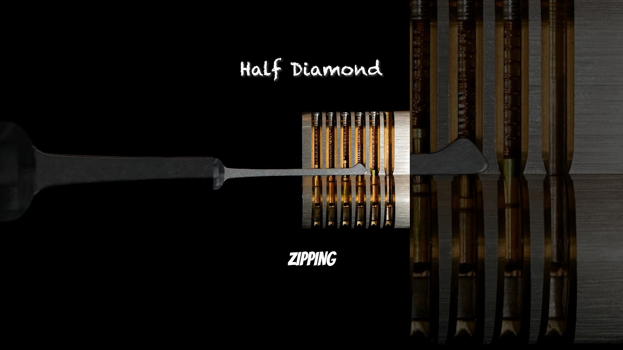 How to use the half diamond #locks #locksmith #lockpicking #locksport #security #edc #diy