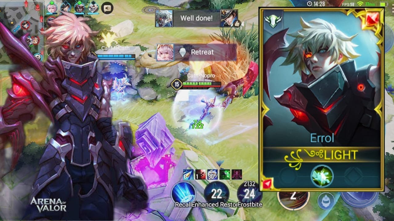AoV : ERROL GAMEPLAY | BEGINNER ERROL VS SERVER BEST PAINE I SOLO HARD CARRY - ARENA OF VALOR