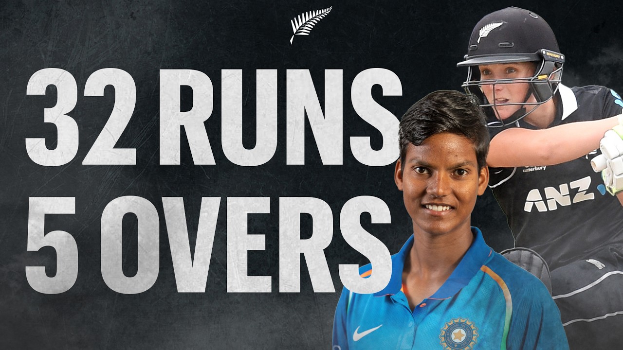 3️⃣2️⃣ Runs From 5️⃣ Overs | Tense Run Chase | WHITE FERNS v India ODI