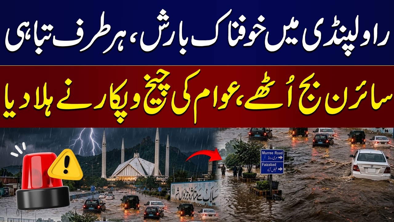 Heavy Rain Triggers Urban Flooding in Rawalpindi & Islamabad | Emergency Situation | Samaa TV