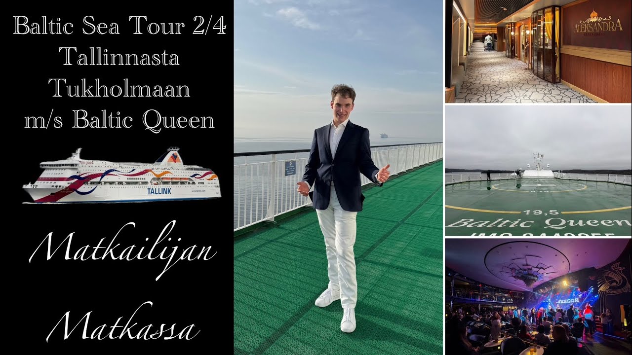 Risteily Baltic Queenilla Tallinnasta Tukholmaan | Baltic Sea Tour osa 2/4