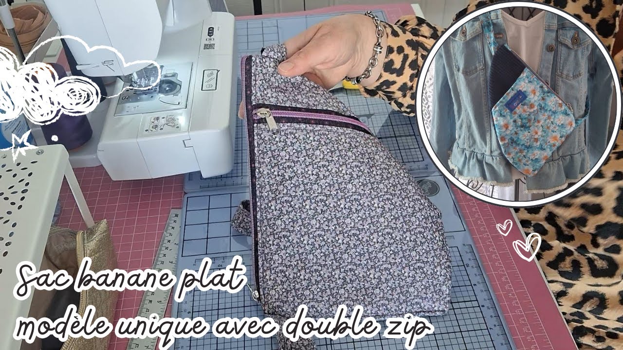 Sac banane plat : découvrez ce modèle unique avec double zip