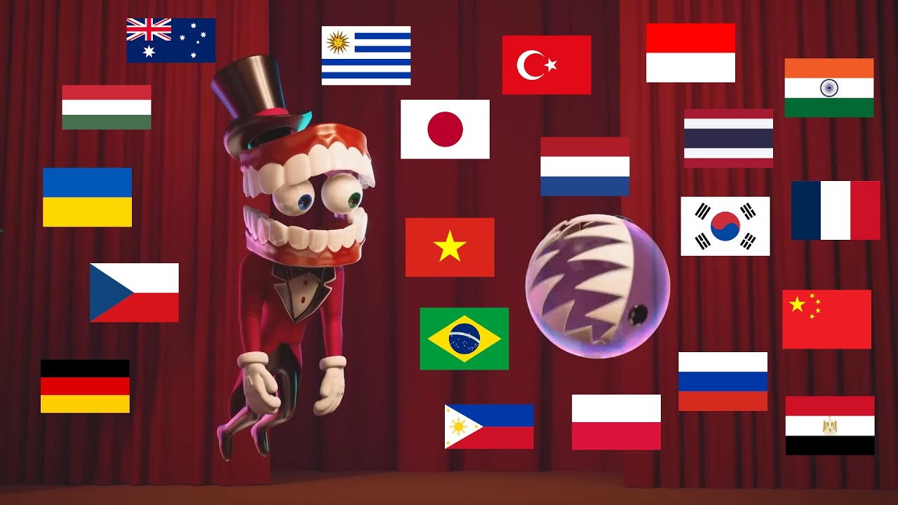The Amazing Digital Circus - Bubble speaking backwards in DIFFERENT LANGUAGES 