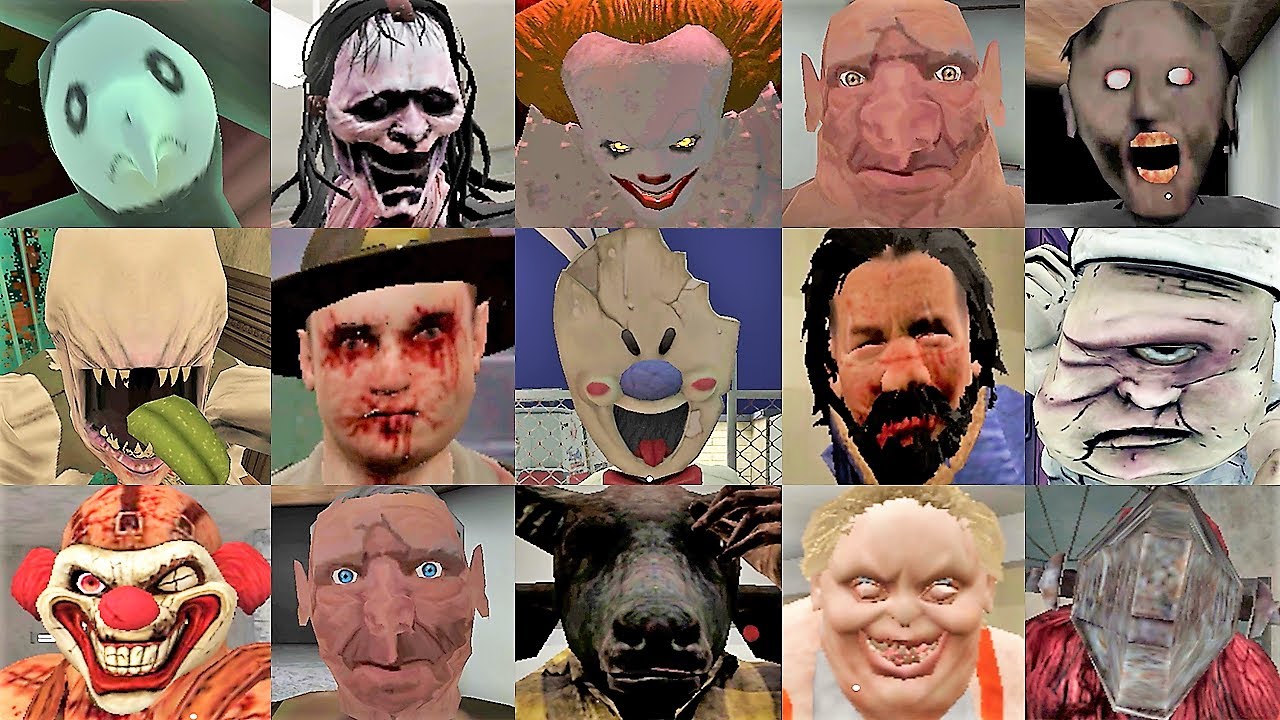 Bad Endings Battle #5 | Ice Scream 3 Death Park 2 The Twins Scary Hospital The Curse Of Evil Emily +