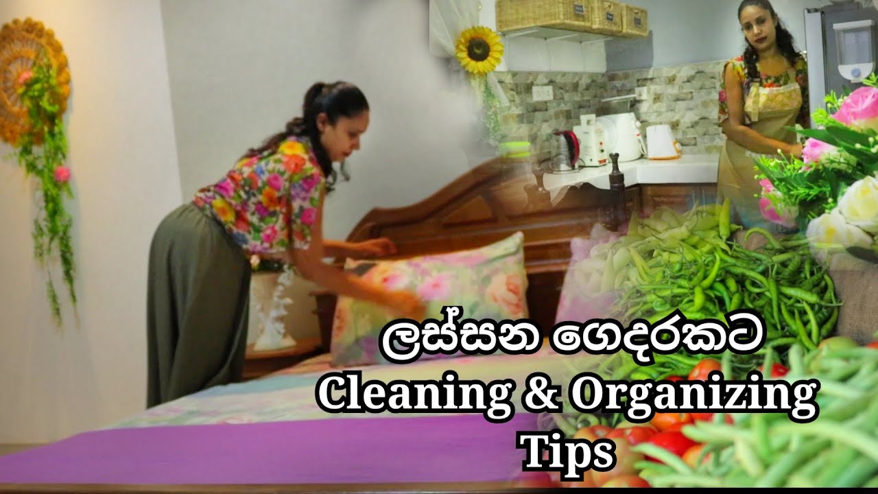 ලස්සන ගෙදරකට Cleaning & Organizing Tips