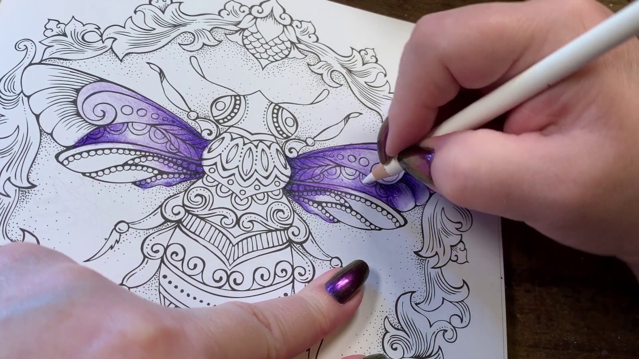 Adult Coloring  Rita Berman Bee page part 1