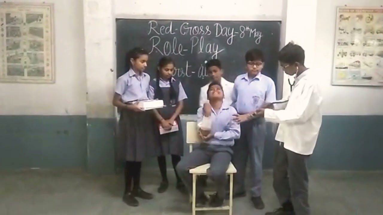 Role Play On First-Aid (To aware the children about first-aid)   |  Class - 8