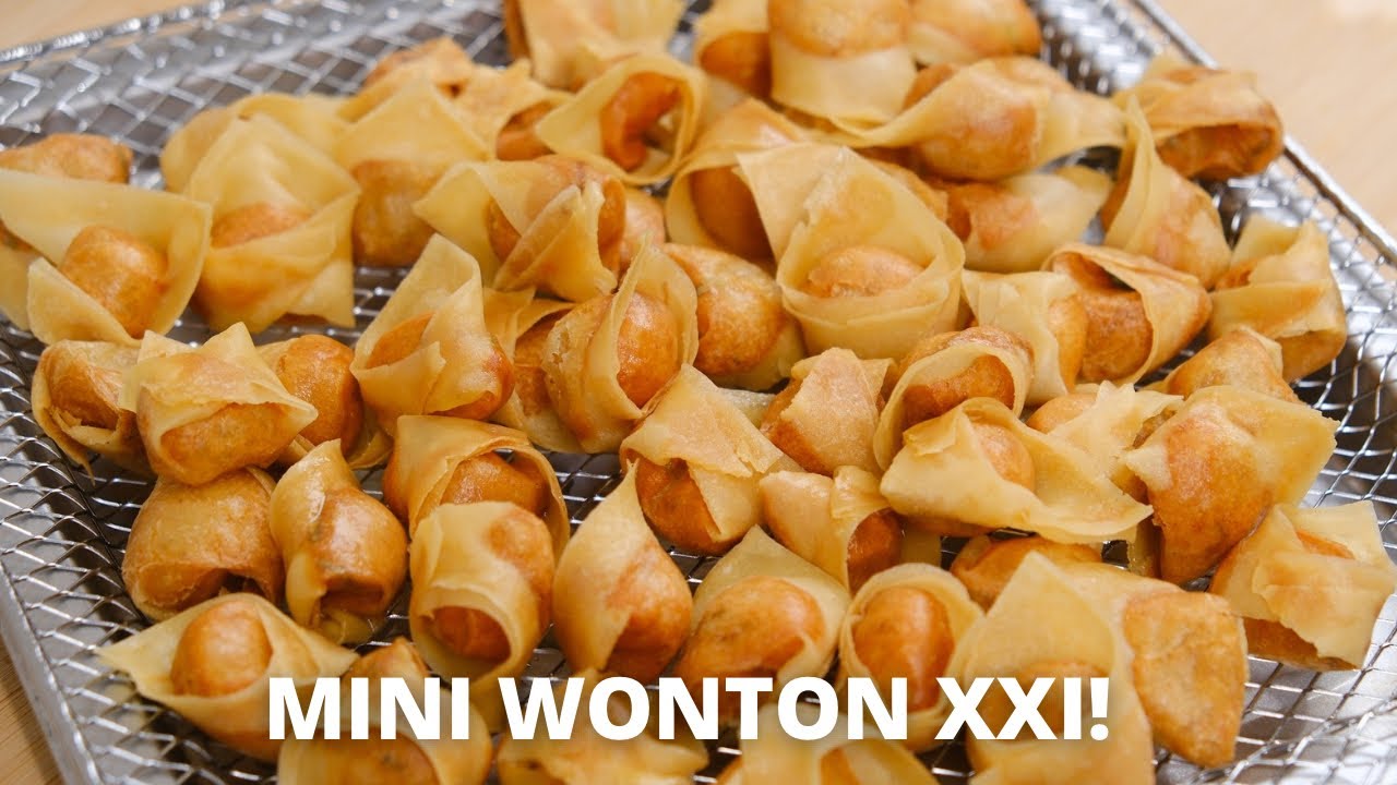 Permisi XXI.. CRISPY MINI WONTON!