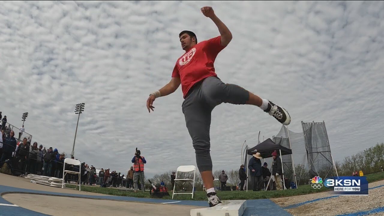 Kansans face the best high school thrower in the country at the KU Relays
