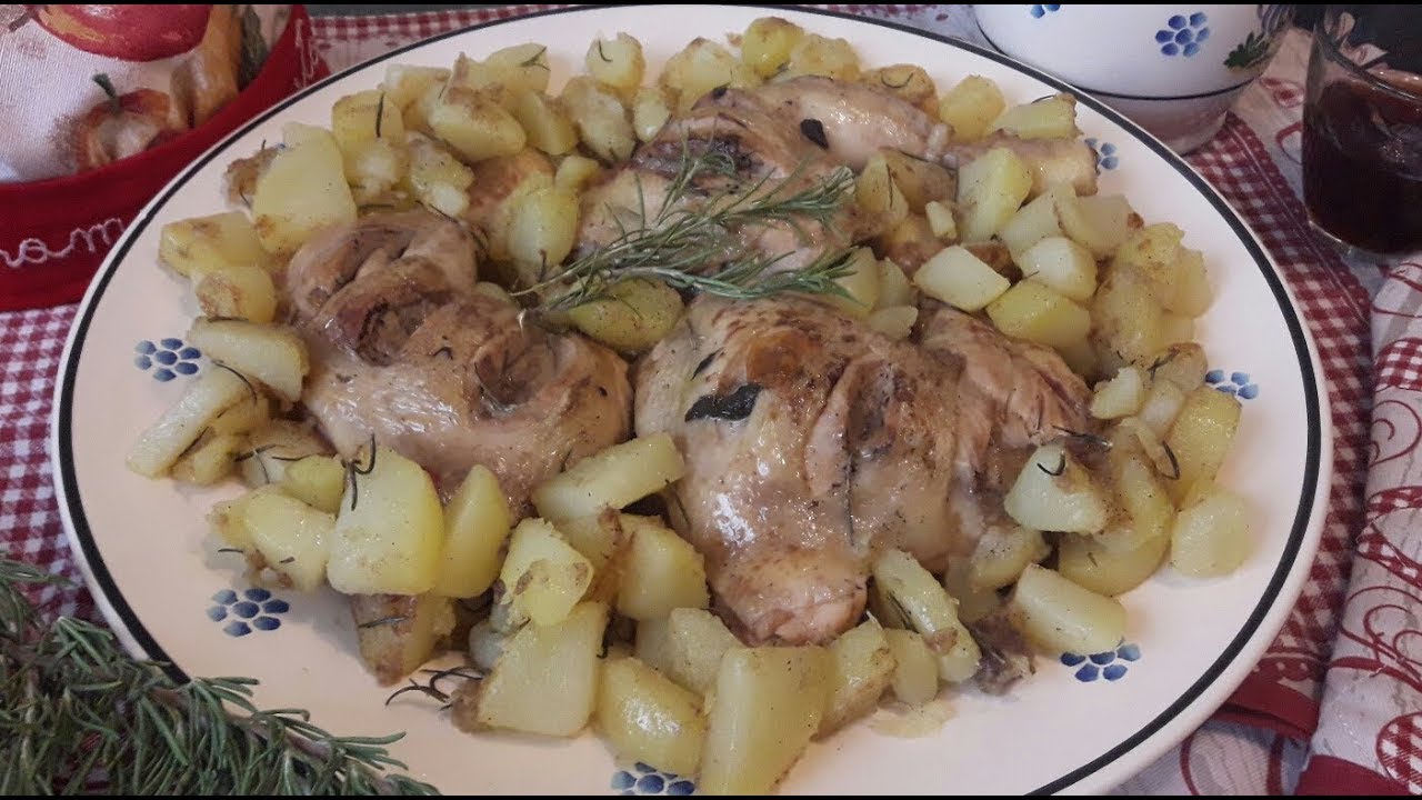 COSCIOTTO ALLA SALENTINA CON CONTORNO DI PATATE!