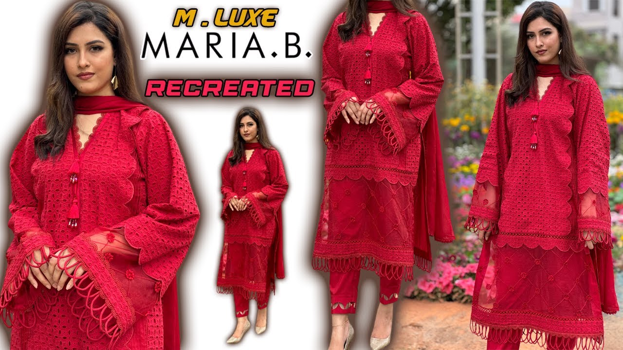 M.LUXE dress by MARIA B recreated | Eid dress designs | Mehreen Riz