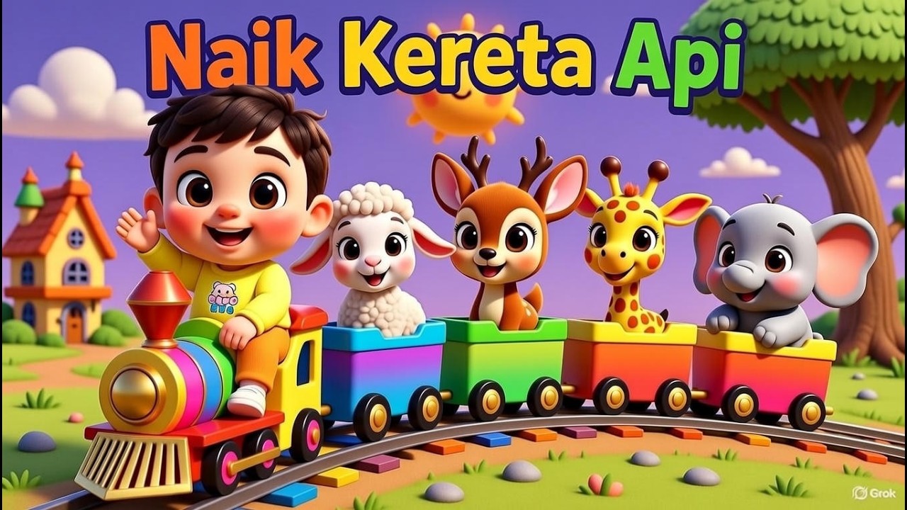 LAGU ANAK CERIA,NAIK KERETA API DAN LAINNYA,Lagu terbaik dan animasi 3d lucu dan terpopuler  2026