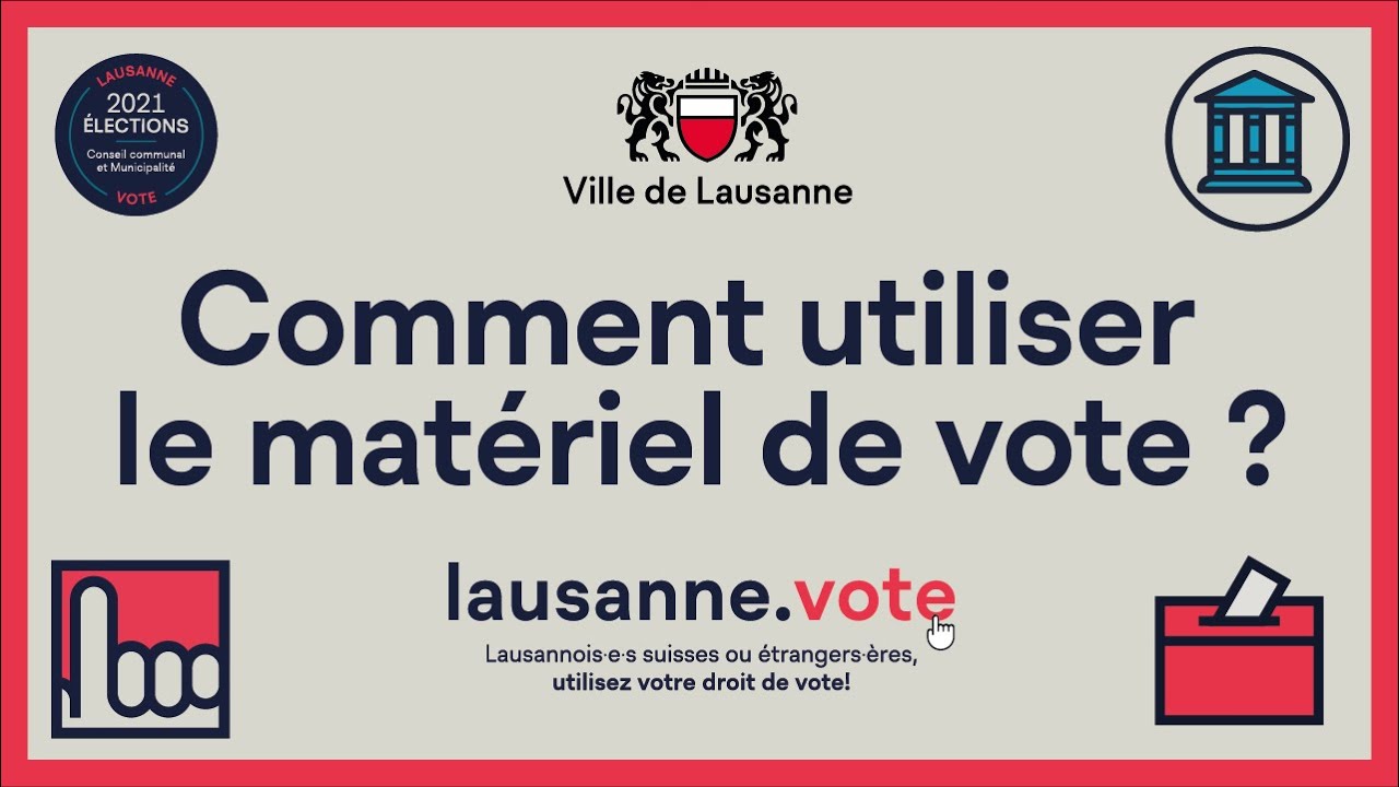 Comment utiliser le matériel de vote?
