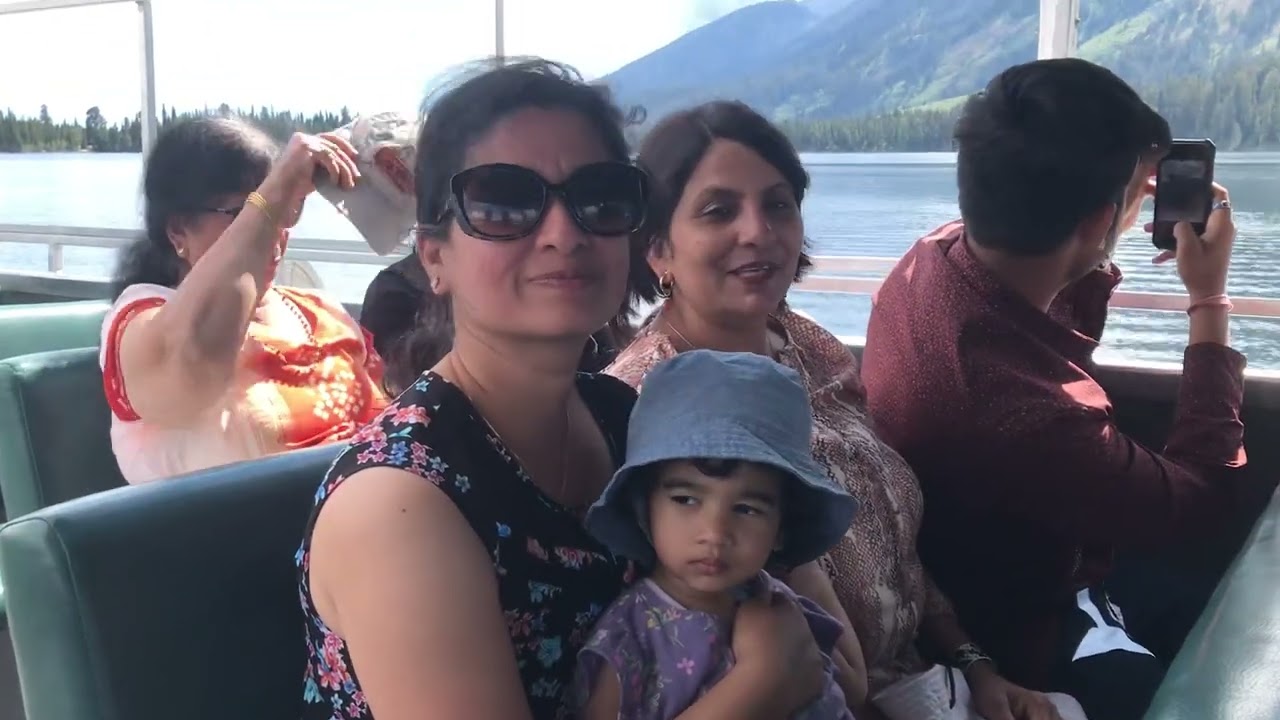 Jenny Lake Boat Ride ! Hidden Falls and Inspiration fall - Grand Teton National Park, Wyoming , US