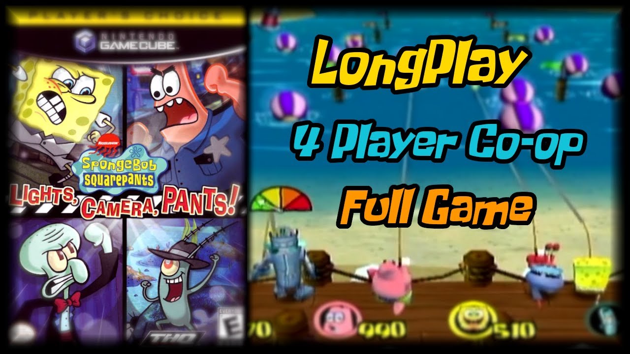 SpongeBob SquarePants: Lights, Camera, Pants! - Longplay (4 Player Co-op) Full Game Walkthrough