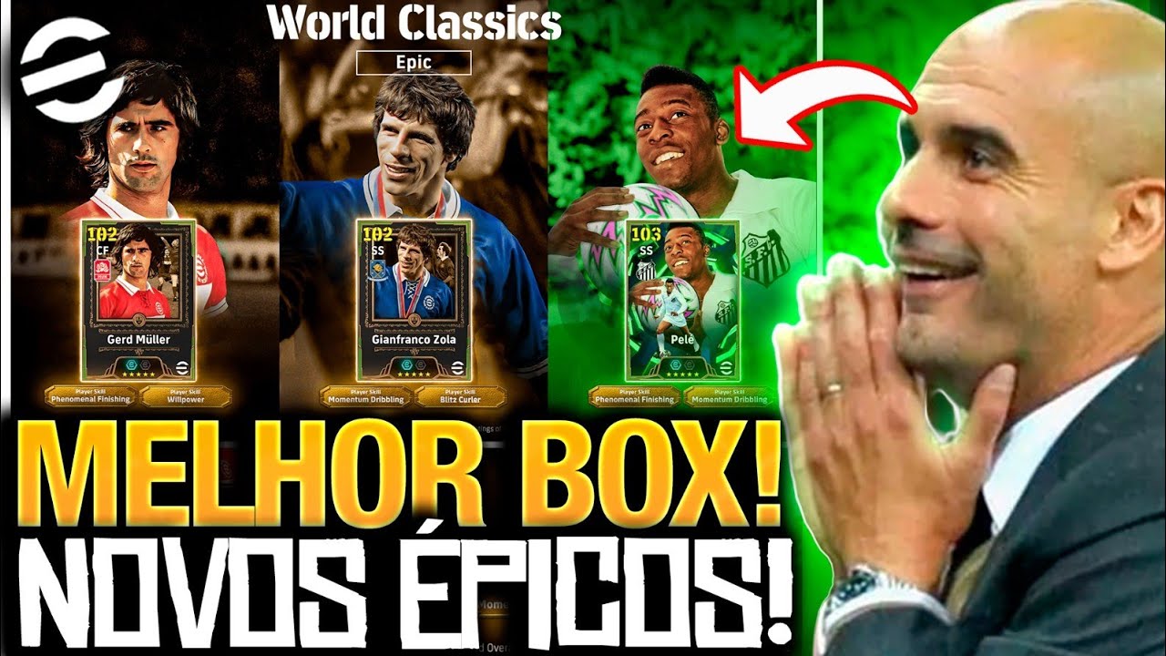 🚨ASURDO! TRIO DE ÉPICOS INSANO CHEGOU NO E-FOOTBALL 2026 | EPIC WORLD CLASSICS E-FOOTBALL 2026